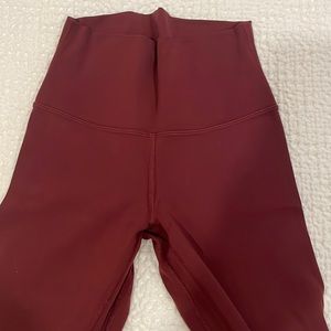 Lululemon Align Legging Red Merlot 25”